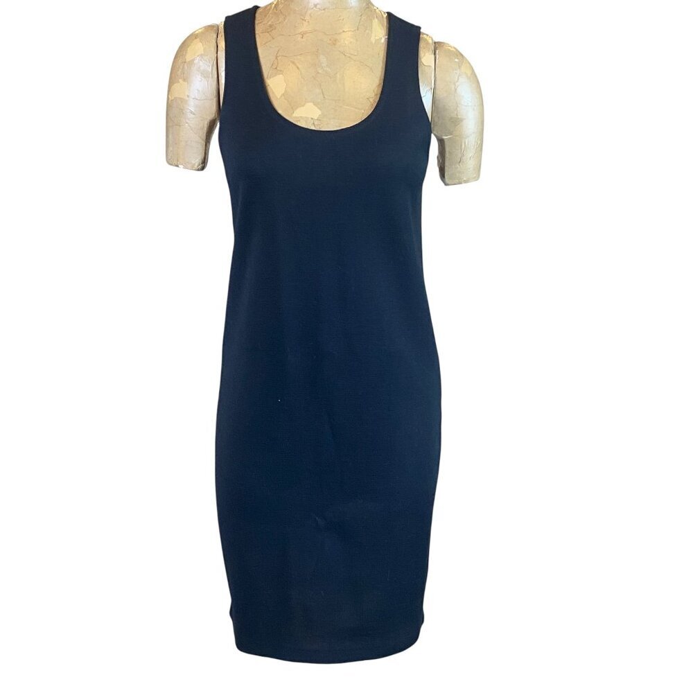 Harve' Benard Wool Blend Knit Tank Dress Petite XS Black #285T